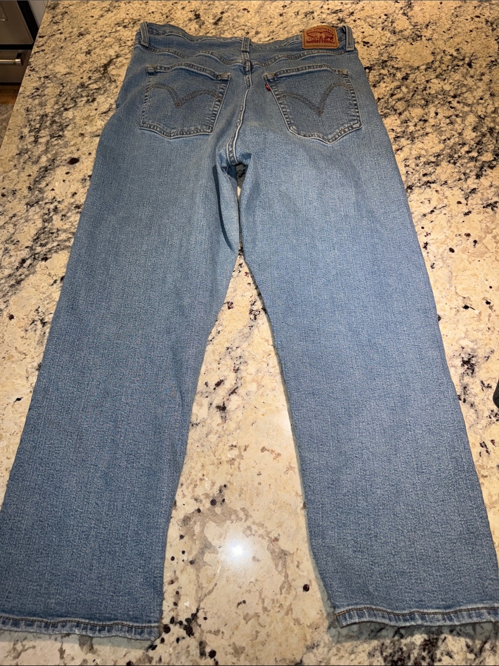 Levi's Light Blue Ribcage Straight Ankle Jeans
